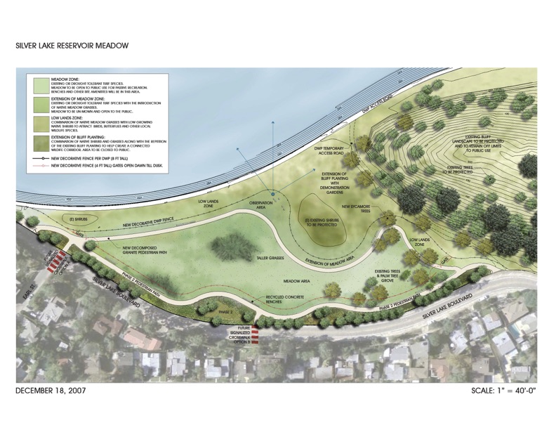 Silver Lake Reservoir Meadow plan