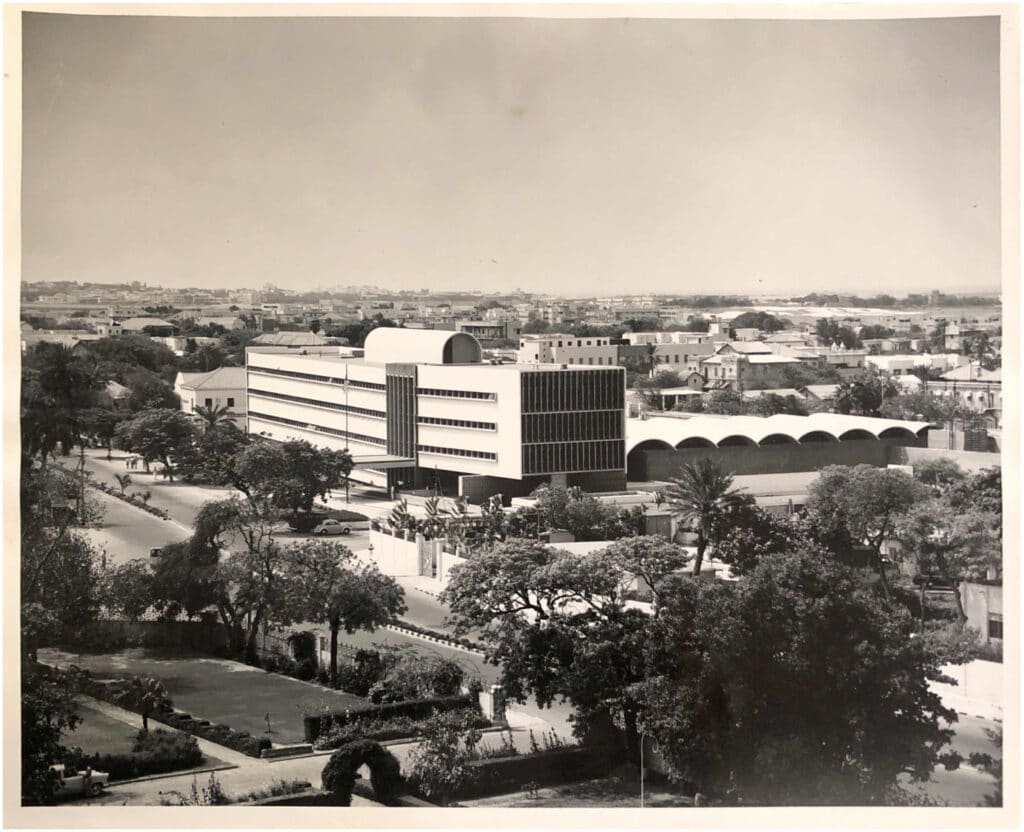 Elvation of the compound shot facing south east.